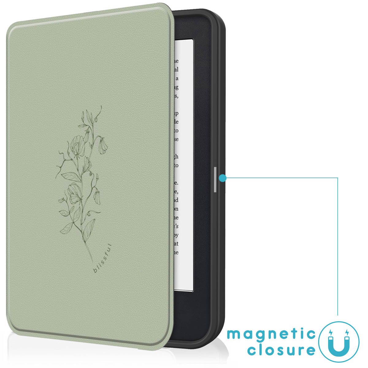 IMOSHION Design Slim Soft Case Sleepcover Bookcase zonder stand geschikt voor Kobo Clara 2E/Tolino Shine 4 Beschermhoes