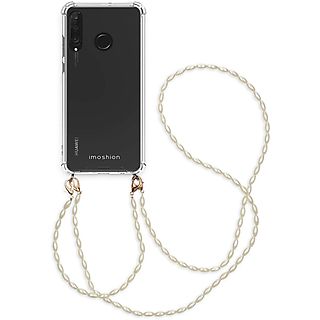 IMOSHION Backcover met koord + armband - Parels Telefoonhoesje voor Huawei P30 Lite Transparant