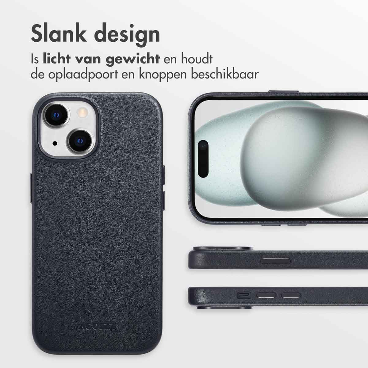 ACCEZZ Coque arrière compatible avec iPhone 15 Étui de Téléphone voor Apple iPhone 15 Noir