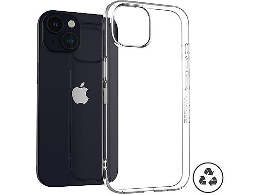 ACCEZZ 100% recycled Clear Backcover Telefoonhoesje voor Apple iPhone 15 Transparant