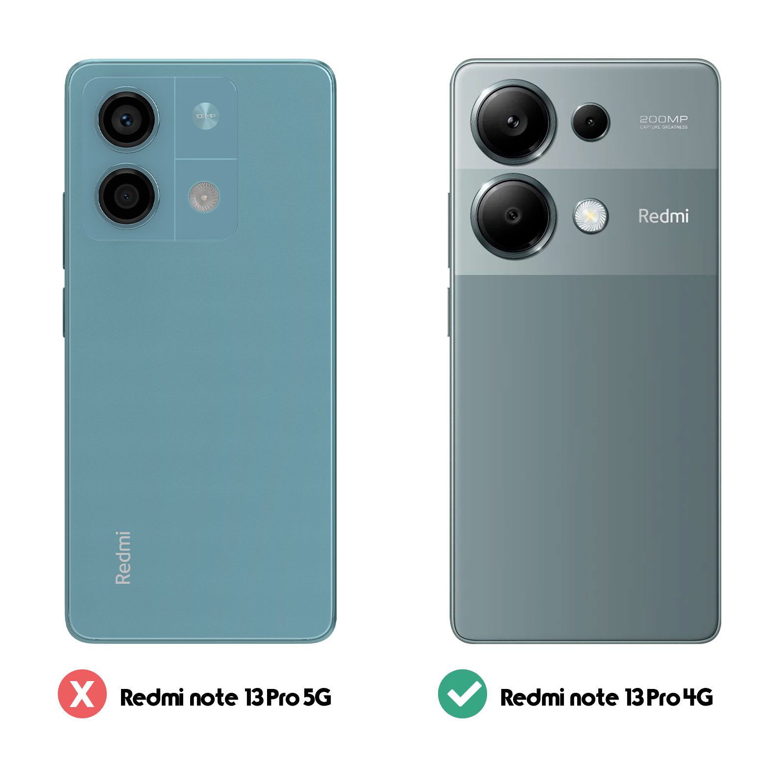 Due telefoni uno accanto all'altro, uno blu e uno grigio, con il testo Redmi.