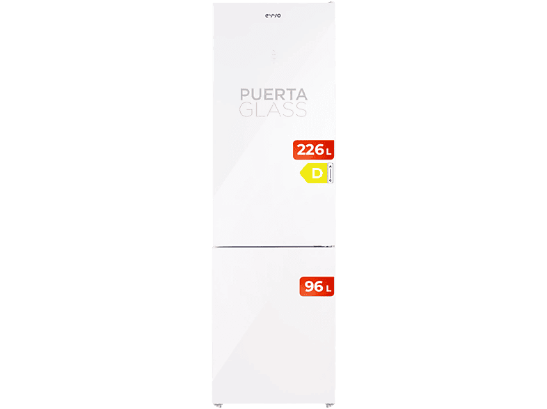 Frigorífico Combi - EVVO F55W Glass