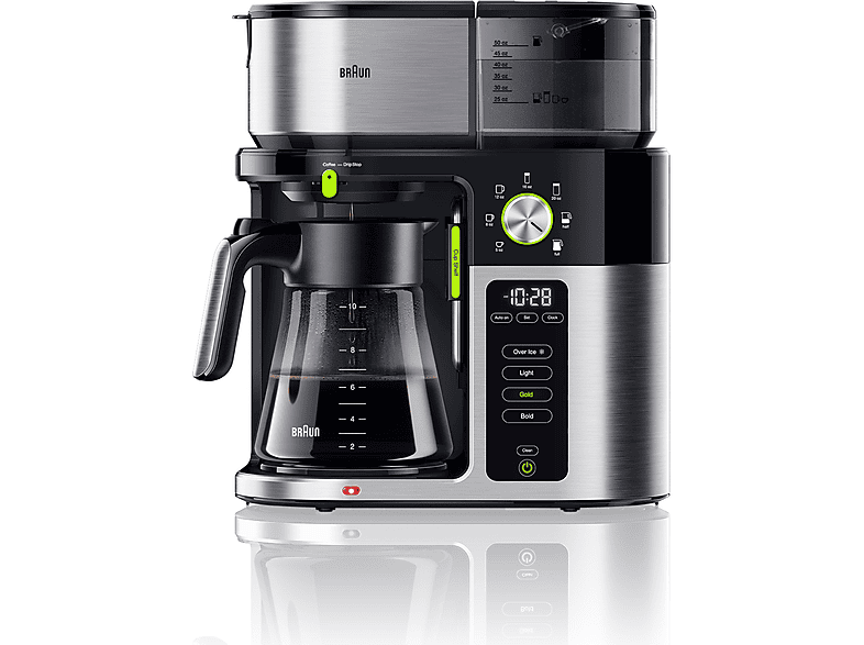 BRAUN KF 9050 MULTISERVE Filterkaffeemaschine Edelstahl