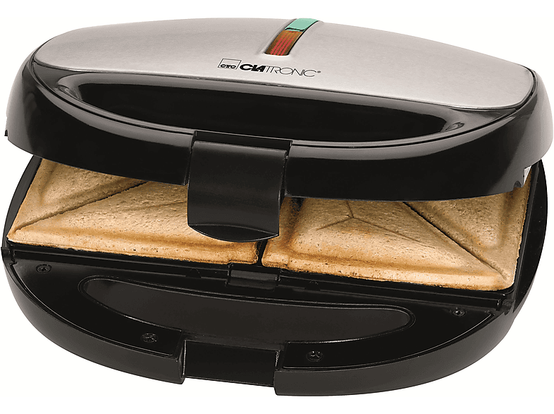 CLATRONIC ST/WA 3670 SCHWARZ-INOX Sandwichmaker