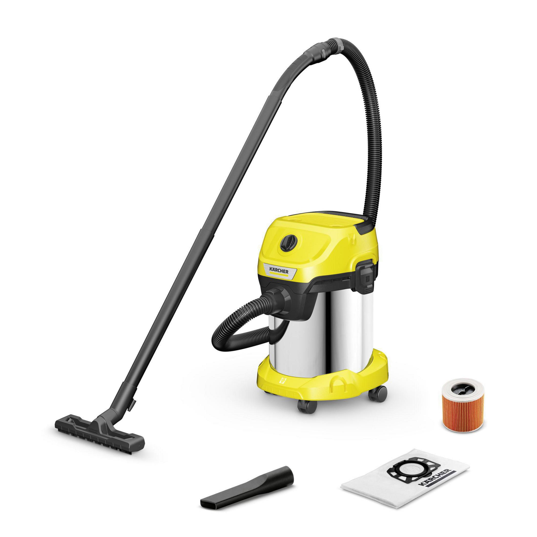 KÄRCHER WD 3 1000 W Islak Kuru Süpürge Sarı,Siyah
