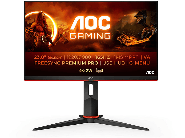 Monitor gaming - AOC 24G2SPU/BK