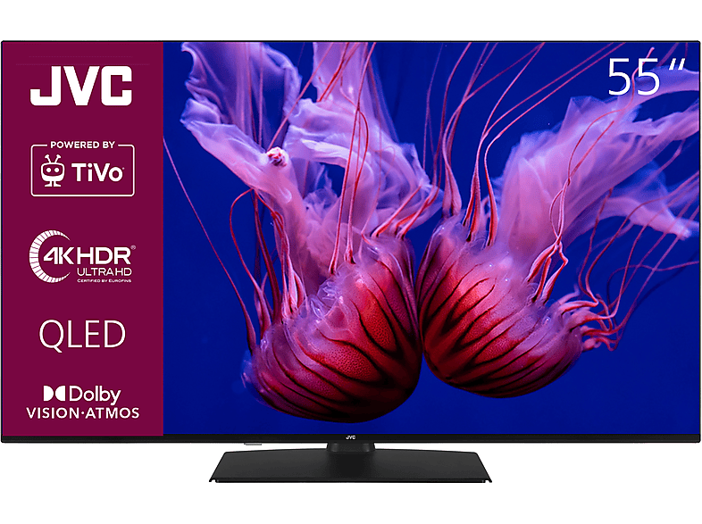 JVC LT-55VUQ3455 QLED TV (Flat, 55 Zoll / 139,70 cm, UHD 4K, SMART TV)