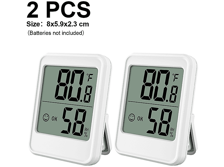 NEVEANCE Innenthermometer ThermometerHygrometer SATURN