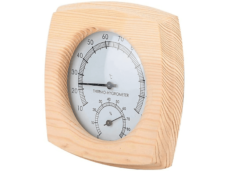 Mumusuki 2-in-1 Hygrometer Thermometer Für Sauna – Aus Zedernholz, Präzise & Dekorativ