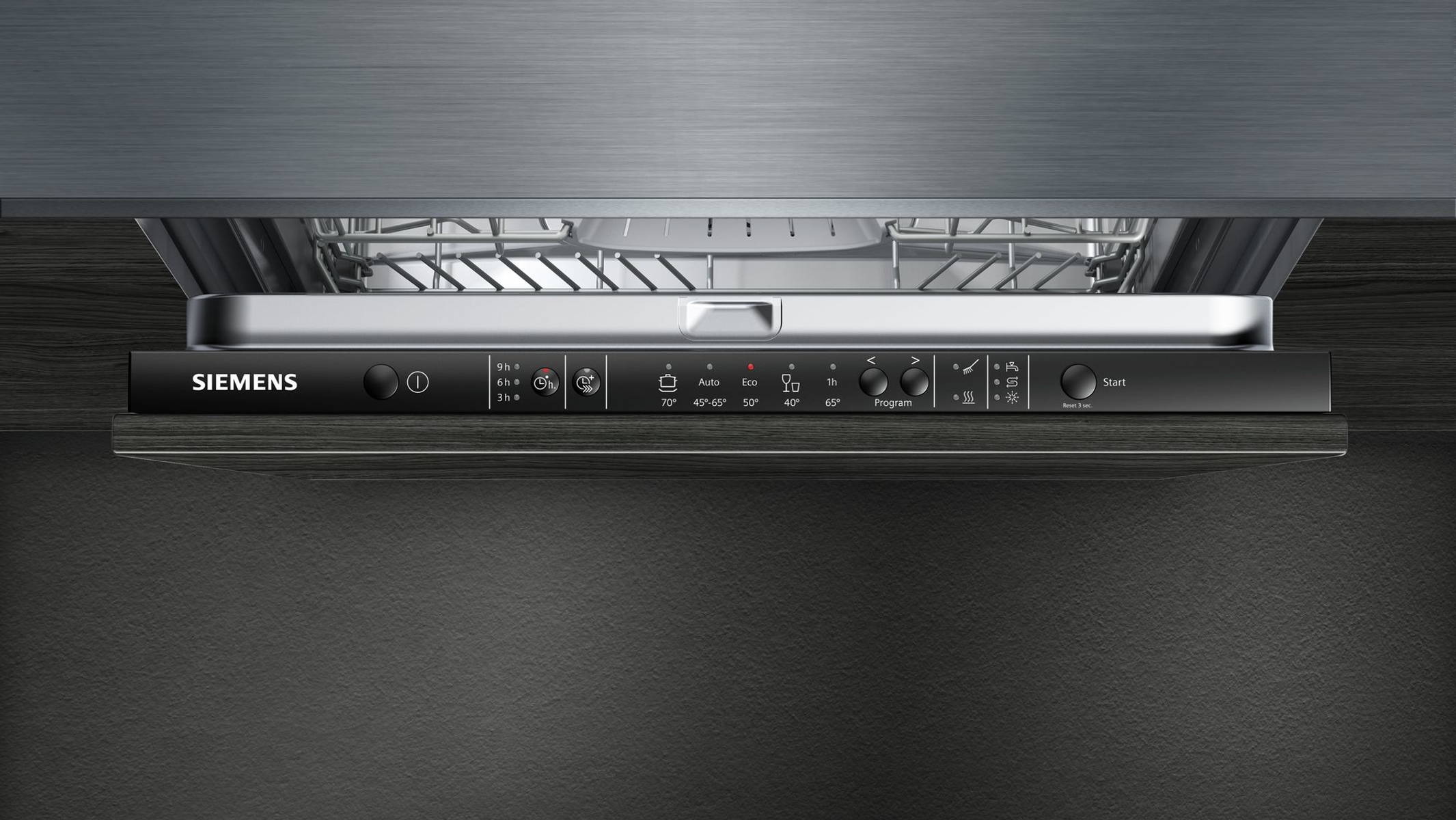 SIEMENS SN615X03EE  Volledig geïntegreerd  Vaatwasser  - Warmtewisselaar  - 46 dB(A)  - 598 mm