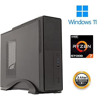 PC Sobremesa - JOYBE COMPUTERS PC Sobremesa Pro Ryzen 7 - Ordenador Sobremesa AMD Ryzen 7 5700G, AMD Ryzen™ 7 5700G, 16 GB RAM, 512 GB SSD, Radeon™ Vega 8, Windows 11 Pro (64 Bit), Windows 11 Pro, Negro