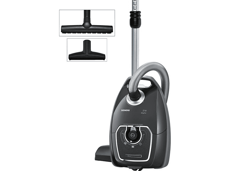 SIEMENS VSZ 7 A400 Z 7.0 Zylinder-Vakuum Staubsauger, maximale Leistung: 700 Watt, Taupe)