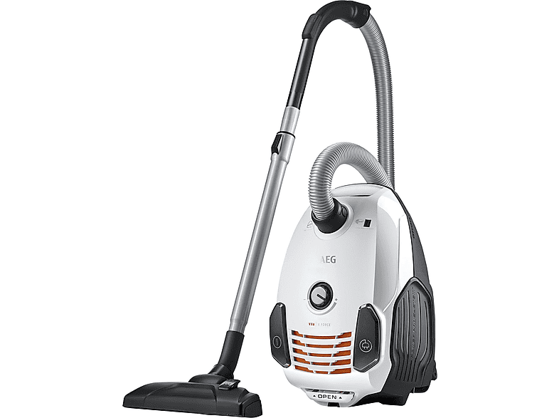AEG VX 6-2-IW-5 Bodenstaubsauger Staubsauger, maximale Leistung: 800 Watt, Ice White)