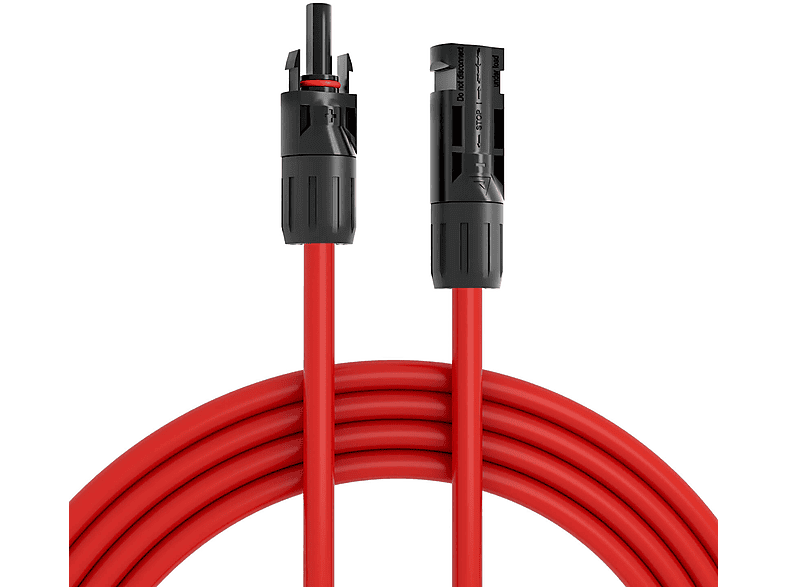 Produktbild von HB-DIGITAL Solar Verlängerungskabel Mit Solarstecker 30m Rot 4mm2 Solarkabel