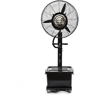 Ventilador nebulizador - HJM VIT990, Para Terrazas 30-50 m², Depósito de 40 L, Spray Regulable, 210 W, 3 velocidades, Negro