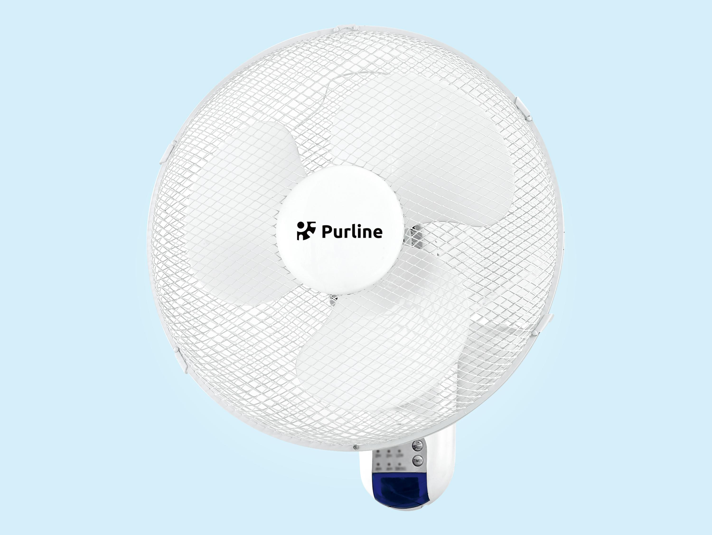 Ventilador de sobremesa - PURLINE VENTY ARGENTUM, 50 W, 3 velocidades, Blanco