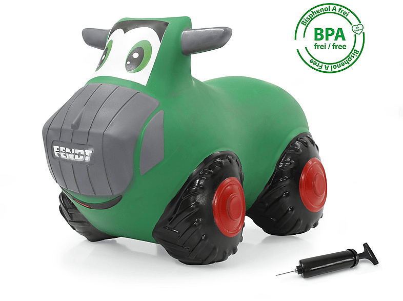 JAARA 460598 Fendt Hüpftraktor HoppyDoo - Spielzeug für Kinder, Hüpfspielzeug Baby Indoor