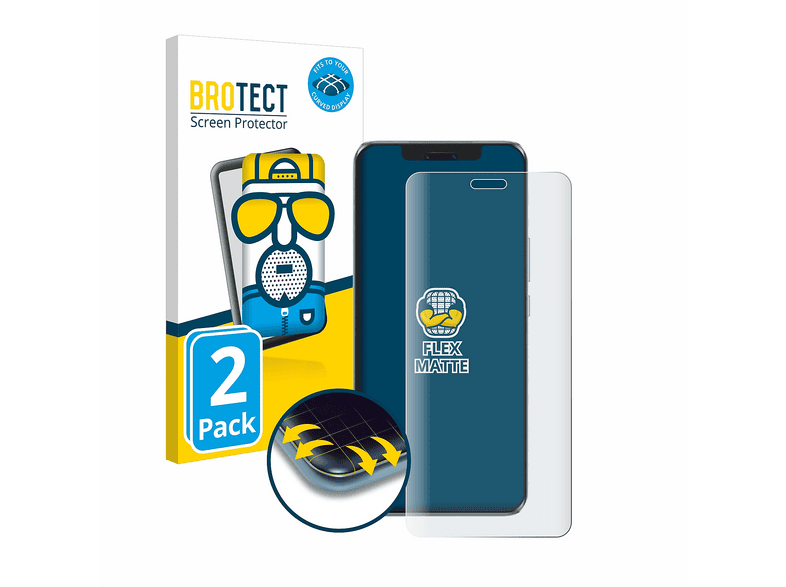 Protection écran Intégrale 3D Incurvée BROTECT Pour Canon EOS 6D Mark II - 2 Pièces, Autoguérissante