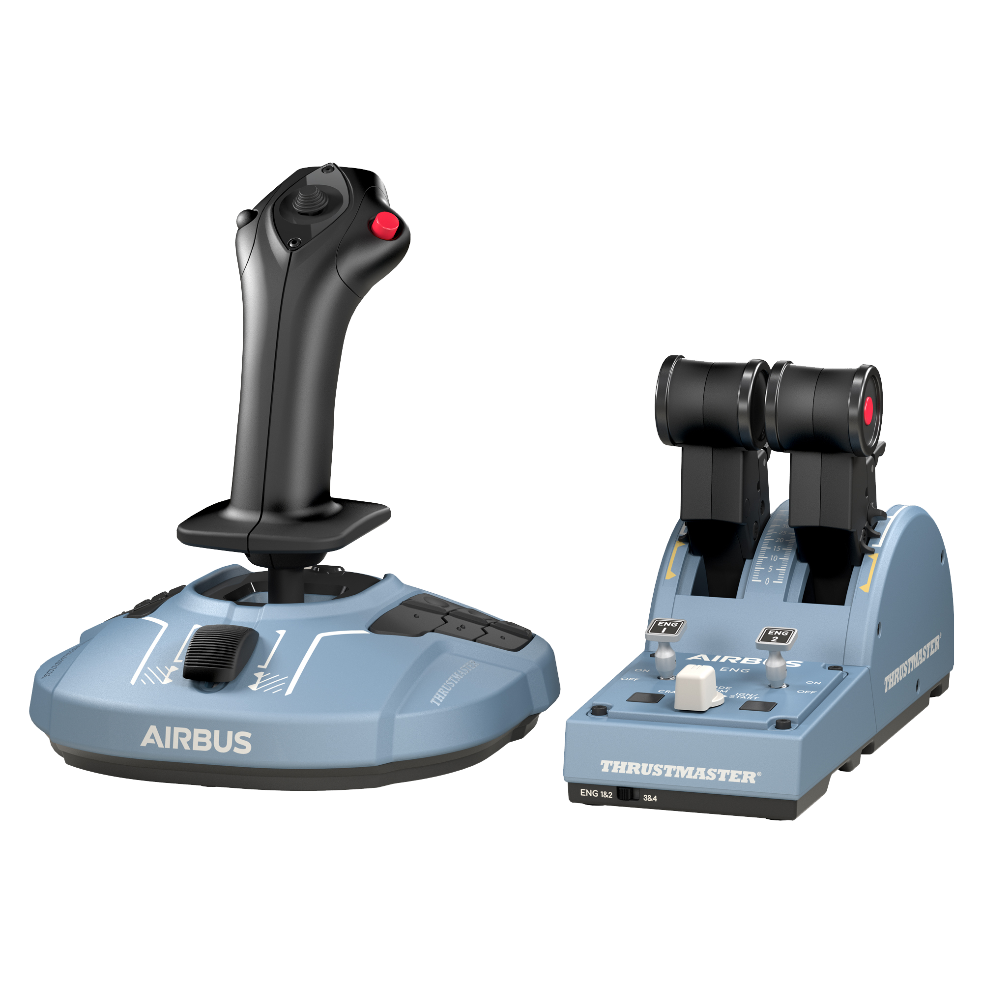 Joystick THRUSTMASTER Airbus Edition Czarny, Niebieski