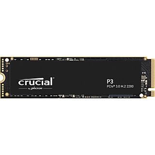 Disco duro SSD interno 1000 GB - CRUCIAL P3 1000GB 3D NAND NVME PCIE M.2INT SSD, Interno, Negro