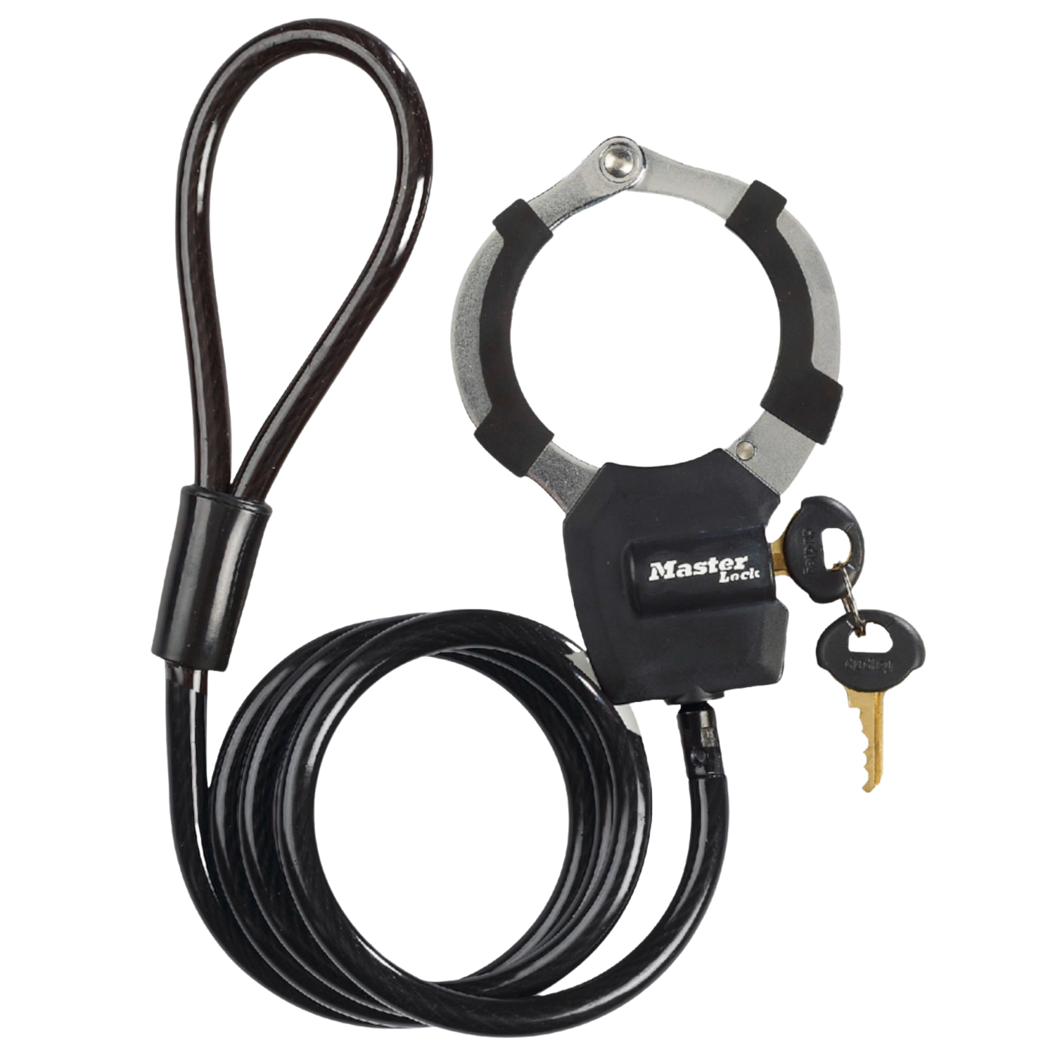 LUCCHETTO ANTIFURTO MASTERLOCK Street Cuff - Cavo In Acciaio per Biciclette - 1m