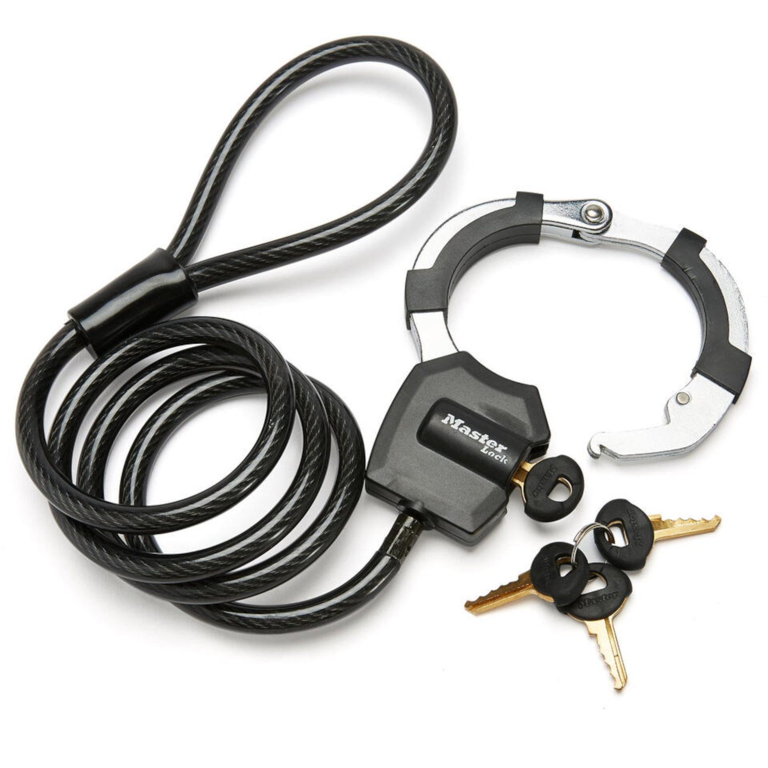 LUCCHETTO ANTIFURTO MASTERLOCK Street Cuff - Cavo In Acciaio per Biciclette - 1m