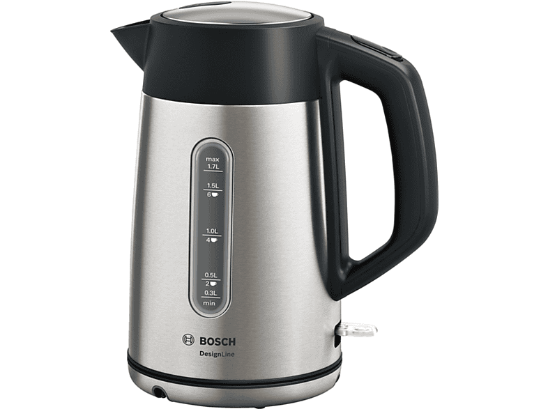 BOSCH TWK 4 P 440 EDELSTAHL Wasserkocher, Edelstahl/Schwarz