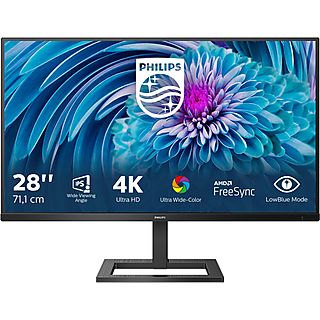 Monitor - PHILIPS 288E2A/00, 28 ", UHD 4K, 4 ms, 60 Hz, Negro