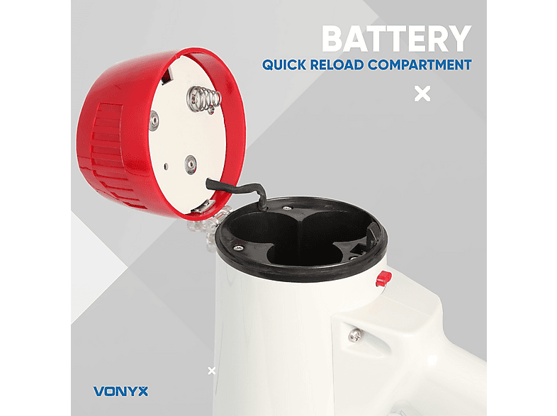 VONYX MEG040 40 watt megafoon Wit | MediaMarkt