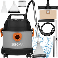 MediaMarkt ZEEGMA ZONDER PRO COMPACT Wet dry combi cleaner grijs aanbieding