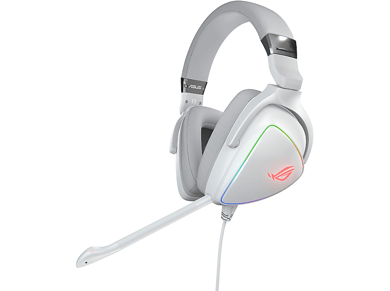 Auriculares gaming - ASUS ROG Delta White Edition