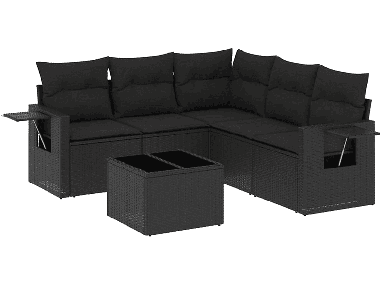 VIDAXL 3220154 Gartentisch- und Stuhlset, Schwarz | SATURN