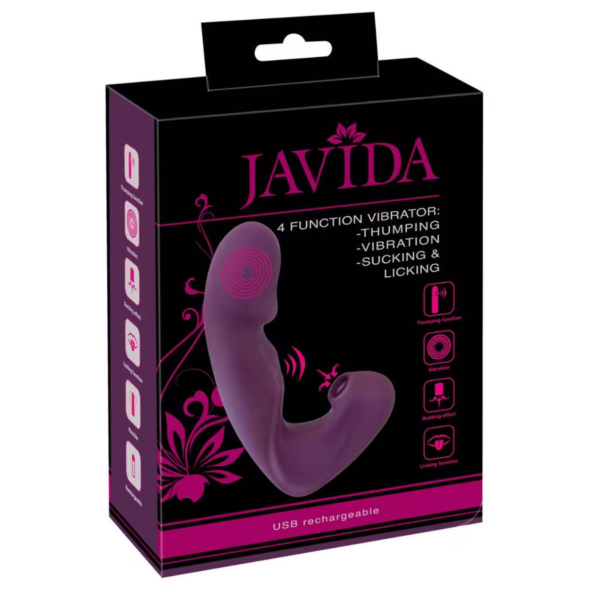vibrator funktion Vibrator „4 Function“ mit Klopf-Funktion und Klitoris-Sauger online kaufen  bei orion.de