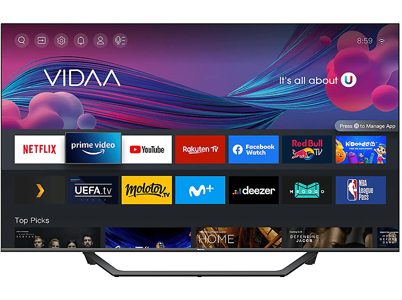 TV QLED 65" - HISENSE 65A7GQ