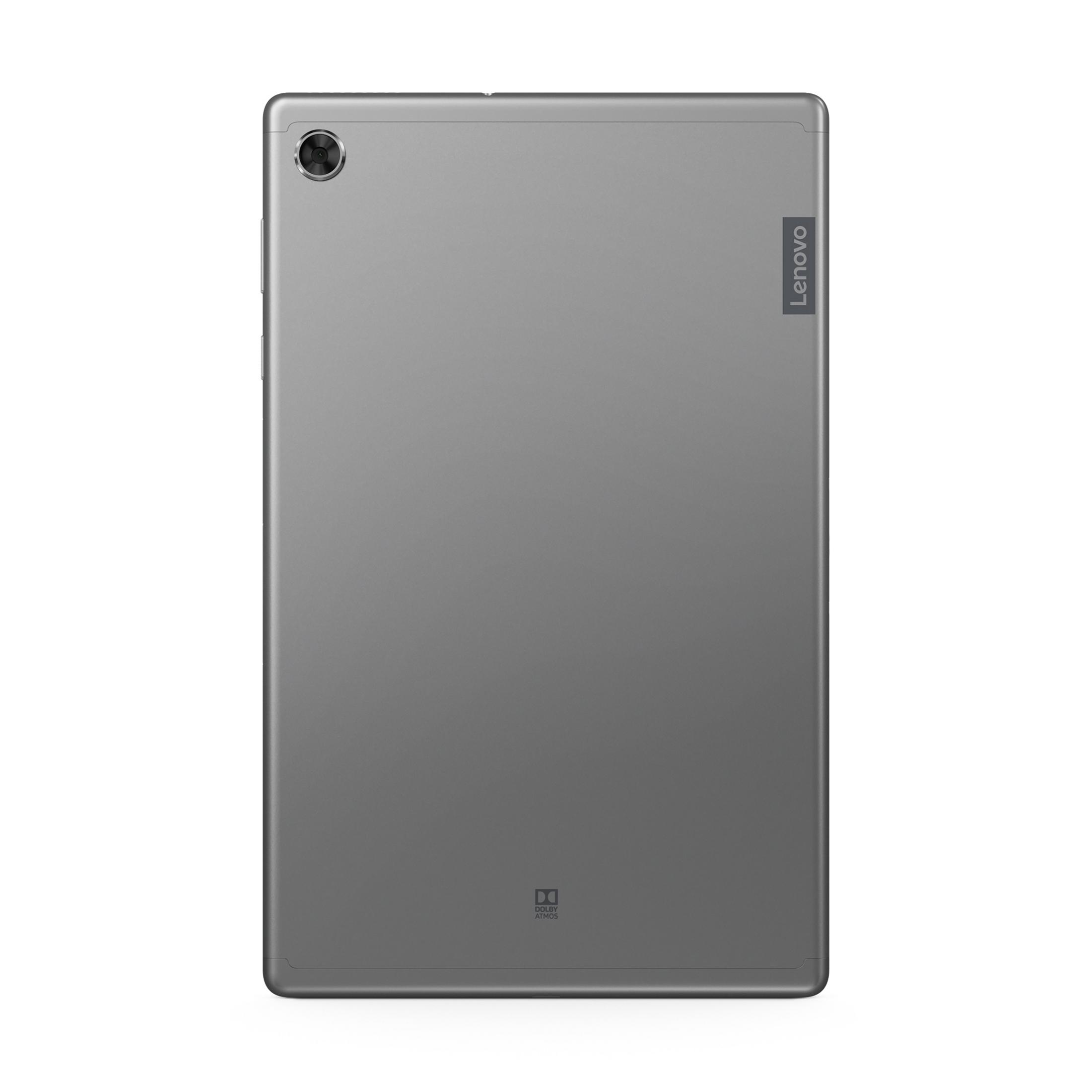 Rückansicht eines Lenovo Tablets, graue Farbe.