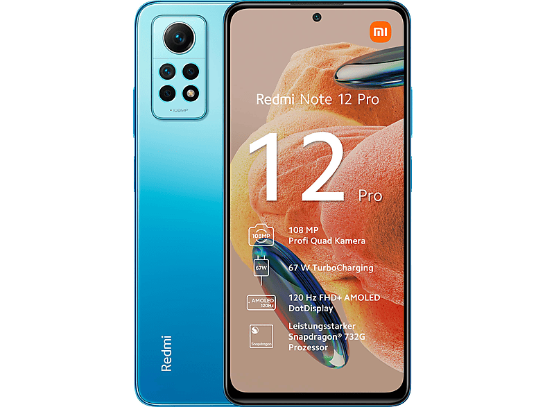 XIAOMI REDMI NOTE 12 PRO 6+128GB GLACIER BLUE 128 GB Glacier Blue Dual SIM