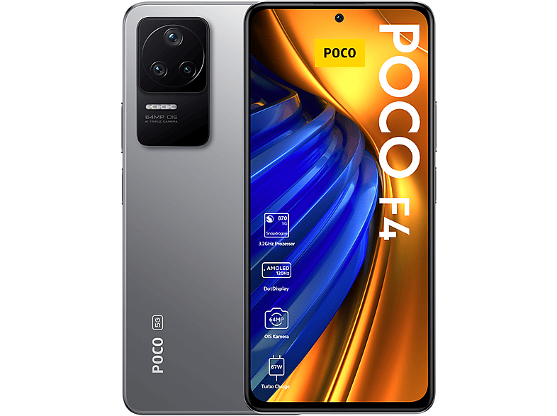 XIAOMI POCO F4 8+256GB MOONLIGHT SILVER 256 GB Moonlight Silver Dual SIM