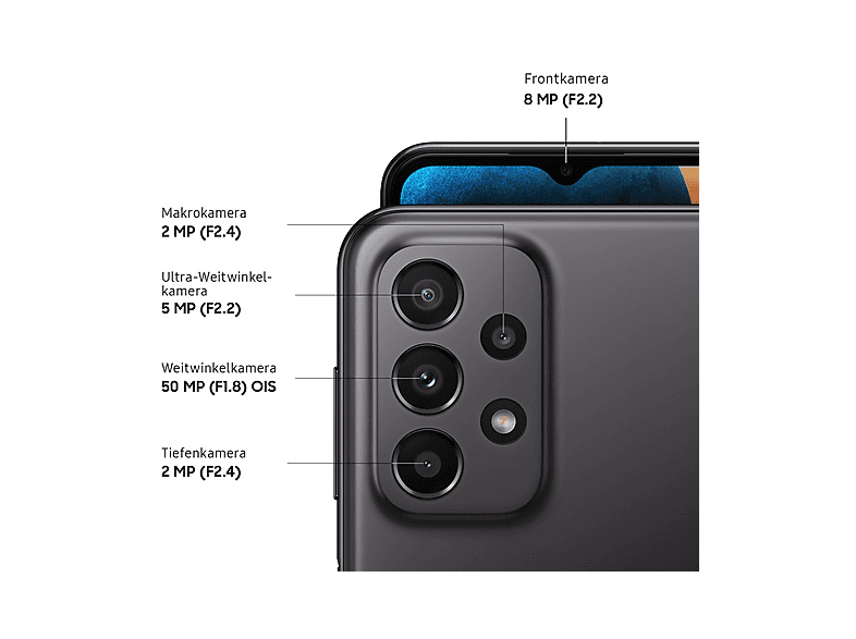 SAMSUNG Galaxy A23 | 5G 64 GB Zwart - 64 GB Zwart 5G | MediaMarkt