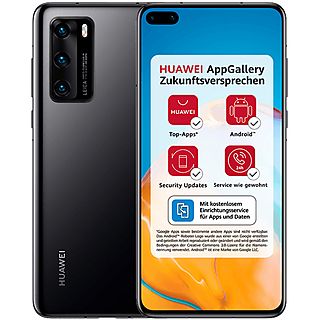 Móvil - HUAWEI P40, Negro, 128 GB, 8 GB RAM, 6,1 ", Kirin 990, 3800 mAh, Android