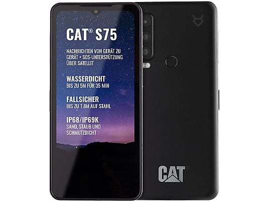 CAT S75 6+128GB 128 GB Schwarz Dual SIM