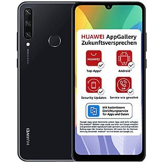 Móvil - HUAWEI Y6P, Negro, 64 GB, 3 GB RAM, 6,3 ", MT6762R, 5000 mAh, Android