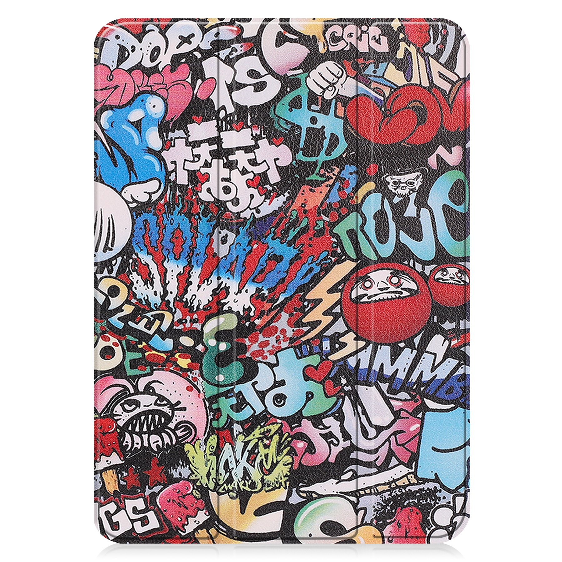 Tablethülle mit Graffiti-Kunst.