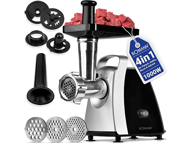 BOMANN FW 6067 CB Fleischwolf 1200 W Silber