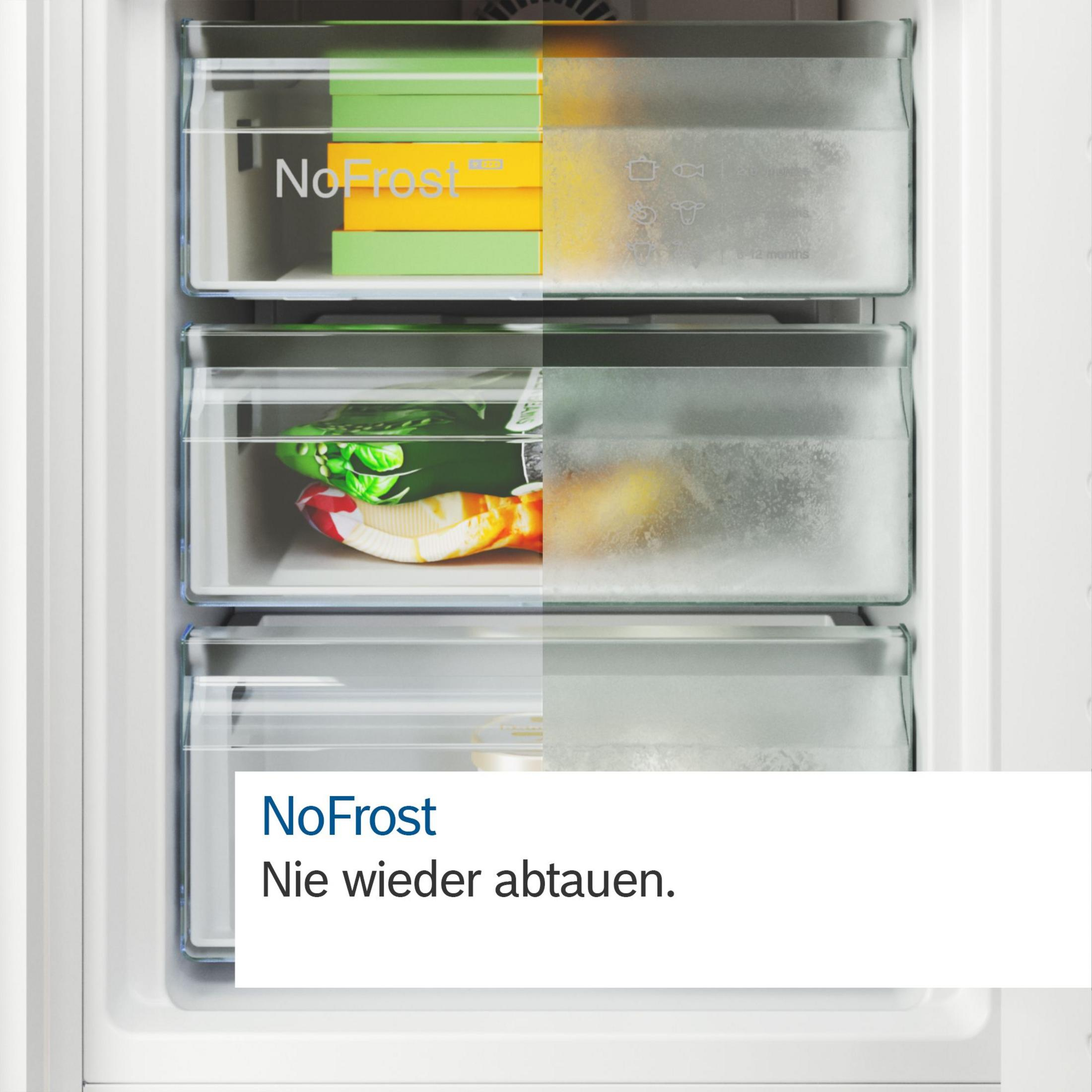BOSCH KGN 39 AIBT KGN39AIBT Kühlgefrierkombination (B, 129 kWh, 2030 mm hoch, inox-antifingerprint)