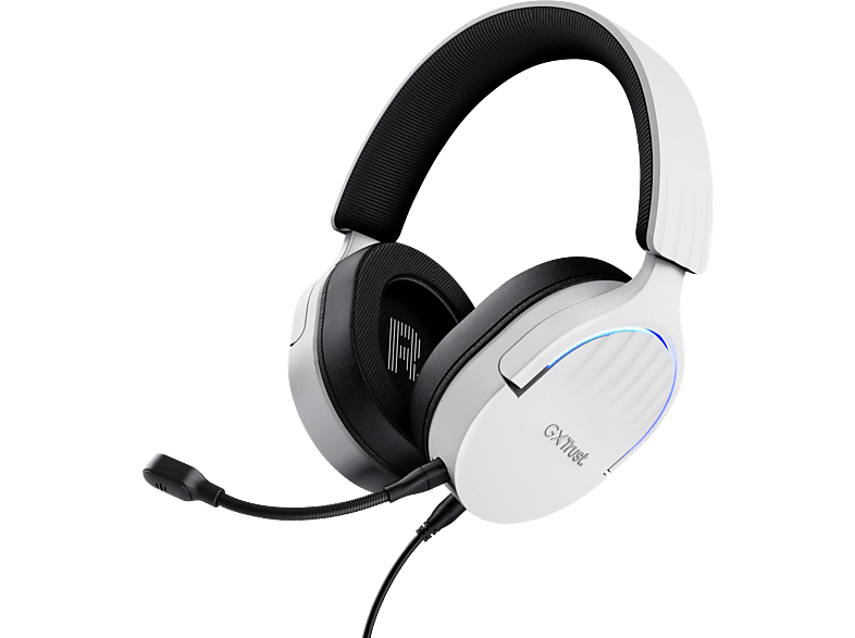 TRUST GXT 490 Fayzo Over ear Gaming Headsets Weiß SATURN