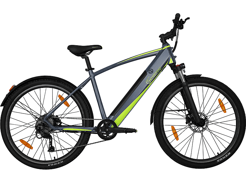 SACHSENRAD R8 Flex III MTB mit 9 Gang Mountainbike (Laufradgröße: 27,5 Zoll, Rahmenhöhe: 48 cm, Unisex-Rad, 522 Wh, Grey)