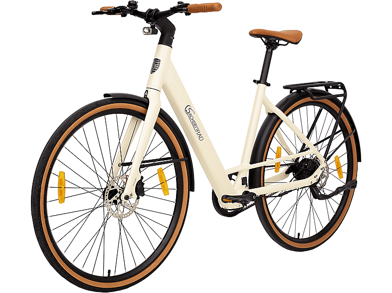 SACHSENRAD C3F mit Riemenantrieb Drehmomentsensor Citybike (Laufradgröße: 28 Zoll, Unisex-Rad, White)