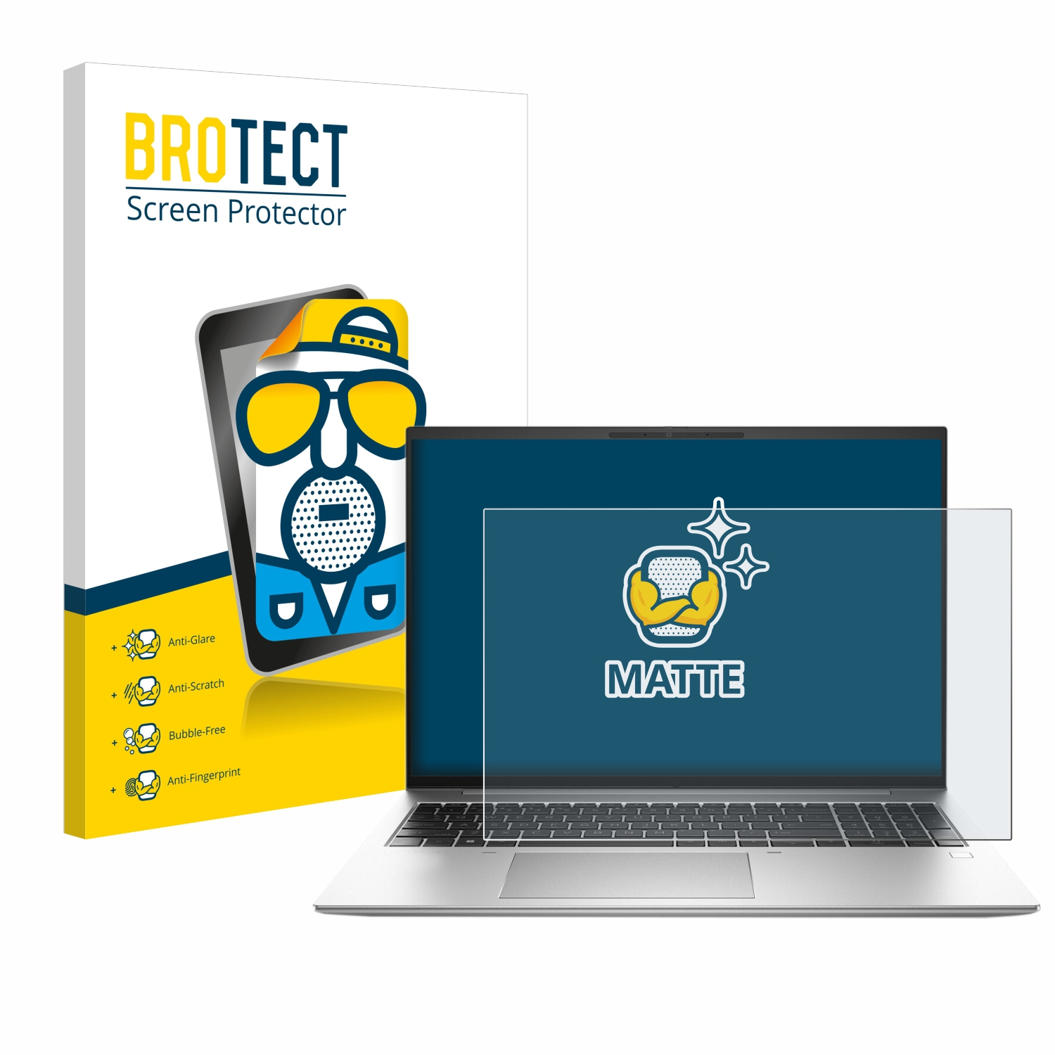 BROTECT Mattschutzfolie Für HP EliteBook 840 G5 - Entspiegelt & Anti-Fingerprint