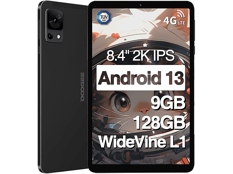 DOOGEE T20 Mini 9GB 5060mAh 2.3K Android 13 TÜV, Tablet, 128 GB, 8,4 ...