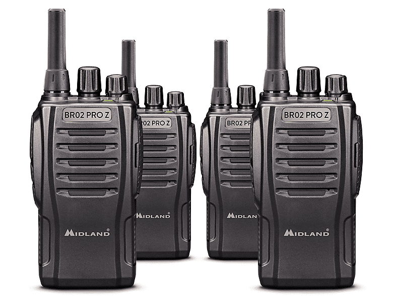 Walkie Talkie  - BR02 PRO Z pack 4 unidades MIDLAND